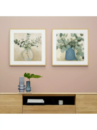 John Lewis Emma Scarvey 'Still Life' Framed Print & Mount, Set of 2, 61.5 x 61.5cm, Green/Multi - thumbnail 2
