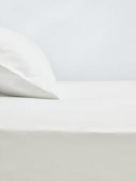 John Lewis Luxury Egyptian Cotton Sateen 600 Thread Count Deep Fitted Sheet - thumbnail 1