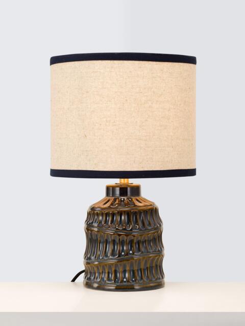 John Lewis Sasha Ceramic Table Lamp, Blue - image 1