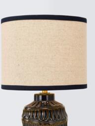 John Lewis Sasha Ceramic Table Lamp, Blue - thumbnail 3