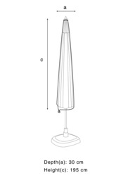 John Lewis Garden Parasol Cover - thumbnail 6
