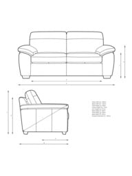 John Lewis Camden Medium 2 Seater Leather Sofa, Dark Leg - thumbnail 2