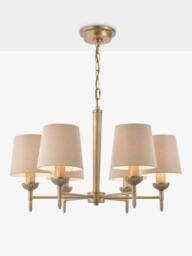 Laura Ashley Sullivan 6 Arm Pendant Ceiling Light, Champagne - thumbnail 1