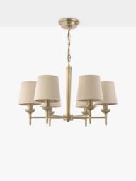 Laura Ashley Sullivan 6 Arm Pendant Ceiling Light, Champagne - thumbnail 3