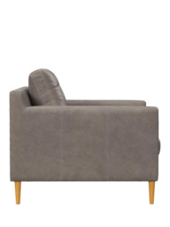 John Lewis Draper II Leather Armchair, Light Leg - thumbnail 3