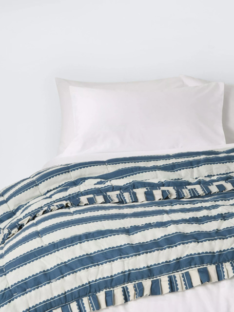 John Lewis x Sanderson Pinetum Quilted Frilled Bedspread