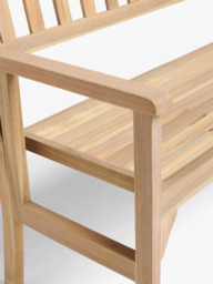 John Lewis Acacia Wood Foldable 2-Seater Garden Bench, Natural - thumbnail 5