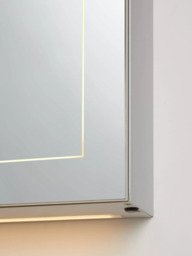 John Lewis Enclose Single Mirrored and Illuminated Bathroom Cabinet - thumbnail 6
