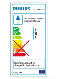 Philips Karp LED Outdoor Wall Light, Anthracite - thumbnail 6