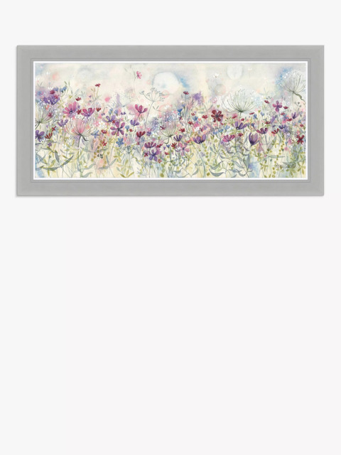 John Lewis Catherine Stephenson 'Meadow Of Wild Flowers' Embellished Framed Print, 63 x 129cm, Multi - image 1