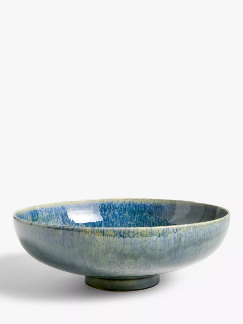 John Lewis Glazed Decorative Earthenware Bowl, Green - image 1
