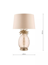 Laura Ashley Pineapple Glass Large Table Lamp - thumbnail 4