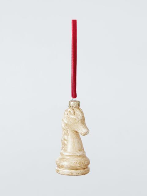 John Lewis The Curator Chess Knight Bauble, Cream - image 1