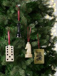 John Lewis The Curator Chess Knight Bauble, Cream - thumbnail 3