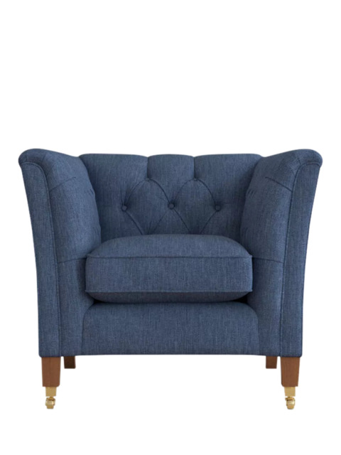 Laura Ashley Chatsworth Armchair, Teak Leg - image 1