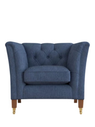 Laura Ashley Chatsworth Armchair, Teak Leg - thumbnail 1
