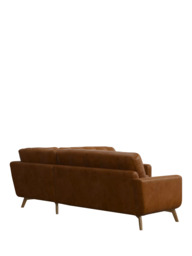 John Lewis Barbican Leather Corner Sofa, Light Leg - thumbnail 4