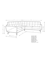 John Lewis Barbican Leather Corner Sofa, Light Leg - thumbnail 2