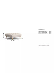 Laura Ashley Gloucester Footstool, Oak Leg - thumbnail 2