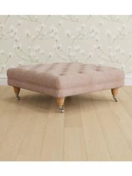 Laura Ashley Gloucester Footstool, Oak Leg - thumbnail 1