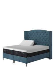 TEMPUR® Suffolk Slim Divan Adjustable Disc Upholstered Bed, King Size - thumbnail 1