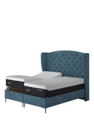 TEMPUR® Suffolk Slim Divan Adjustable Disc Upholstered Bed, King Size - thumbnail 4