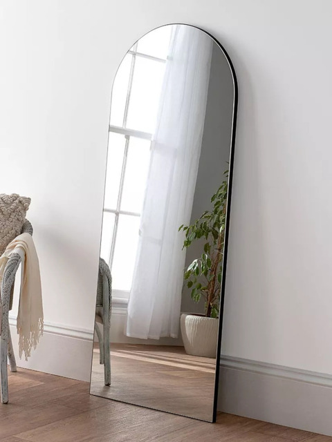 Yearn Delicacy Arched Wood Frame Wall/Leaner Mirror - image 1