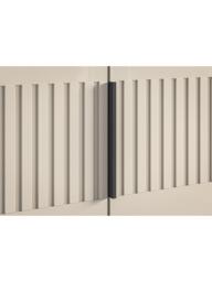 John Lewis Newlyn 2.5m Hinged Wardrobe with 5 Glass Doors - thumbnail 3