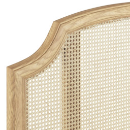 John Lewis Louis Woven Rattan Bed Frame, King Size, Oak - thumbnail 3