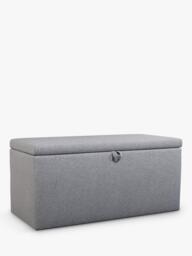John Lewis Emily Upholstered Ottoman Storage Box - thumbnail 1