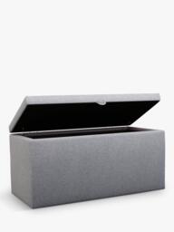 John Lewis Emily Upholstered Ottoman Storage Box - thumbnail 2