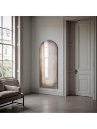 Yearn Tribeca Antiqued Full-Length Arched Wall Mirror, 170 x 70cm, Black - thumbnail 2