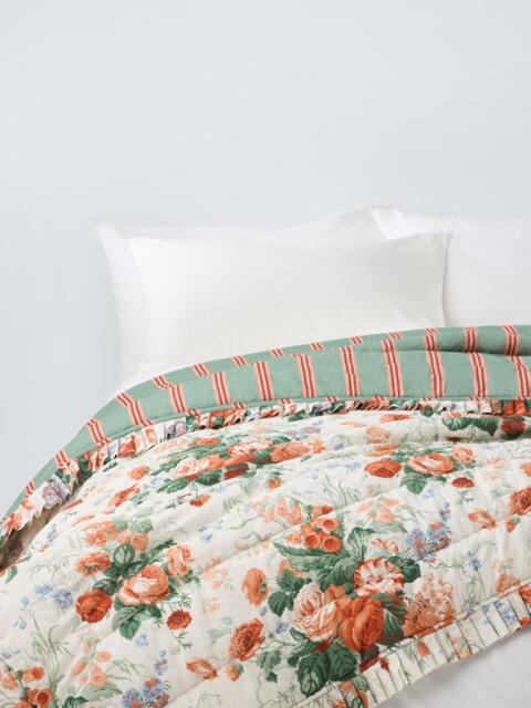 John Lewis x Sanderson Stapleton Park Quilted Bedspread, Parchment - image 1
