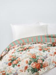 John Lewis x Sanderson Stapleton Park Quilted Bedspread, Parchment - thumbnail 1