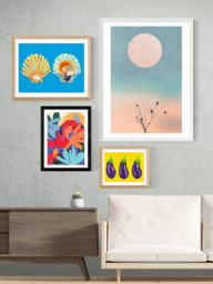 EAST END PRINTS 83 Oranges 'Where Flowers Blossom' Framed Print - thumbnail 2