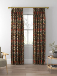 Morris & Co. Compton Made to Measure Curtains or Roman Blind, Faded Terracotta - thumbnail 5