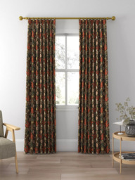 Morris & Co. Compton Made to Measure Curtains or Roman Blind, Faded Terracotta - thumbnail 3