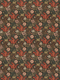 Morris & Co. Compton Made to Measure Curtains or Roman Blind, Faded Terracotta - thumbnail 1