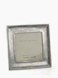 "Lancaster and Gibbings Kingston Photo Frame, 3.5 x 3.5"" (9 x 9cm), Pewter"