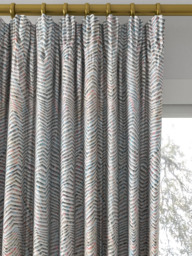 Harlequin Kameni Made to Measure Curtains or Roman Blind, Marine/Rust - thumbnail 2