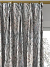 Harlequin Kameni Made to Measure Curtains or Roman Blind, Marine/Rust - thumbnail 4