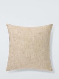 John Lewis Rustic Stripe Square Cushion 50x50, Caramon - thumbnail 2