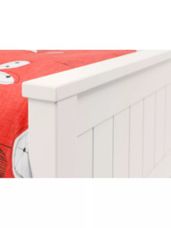 Julian Bowen Maine Bookcase Bed Frame, Single, Surf White - thumbnail 3
