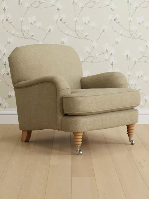 Laura Ashley Lynden Armchair, Oak Leg - image 1