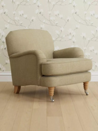 Laura Ashley Lynden Armchair, Oak Leg - thumbnail 1