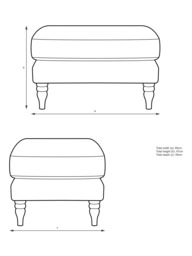 John Lewis Camber Footstool - thumbnail 6