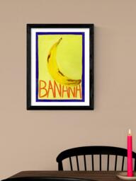 EAST END PRINTS Susie Miller 'Banana' Framed Print, 43.4 x 33.4cm - thumbnail 2