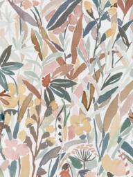 John Lewis Penelope Floral Made to Measure Curtains or Roman Blind, Plaster - thumbnail 1