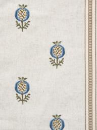 John Lewis Wilcote Pomegranate Embroidery Pair Blackout Lined Pencil Pleat Curtains - thumbnail 2