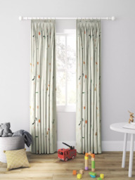 John Lewis Alphabet & Animals Pair Pencil Pleat 3 Pass Blackout Children's Curtains, Multi - thumbnail 3